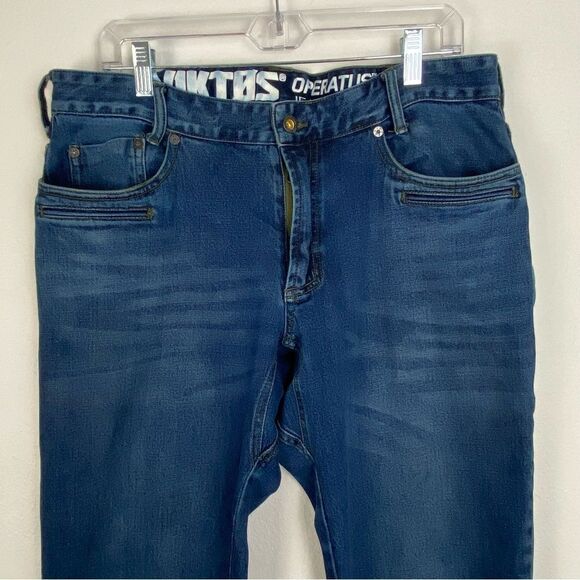 Classic Blue Straight-Leg Jeans - Picture 12 of 15